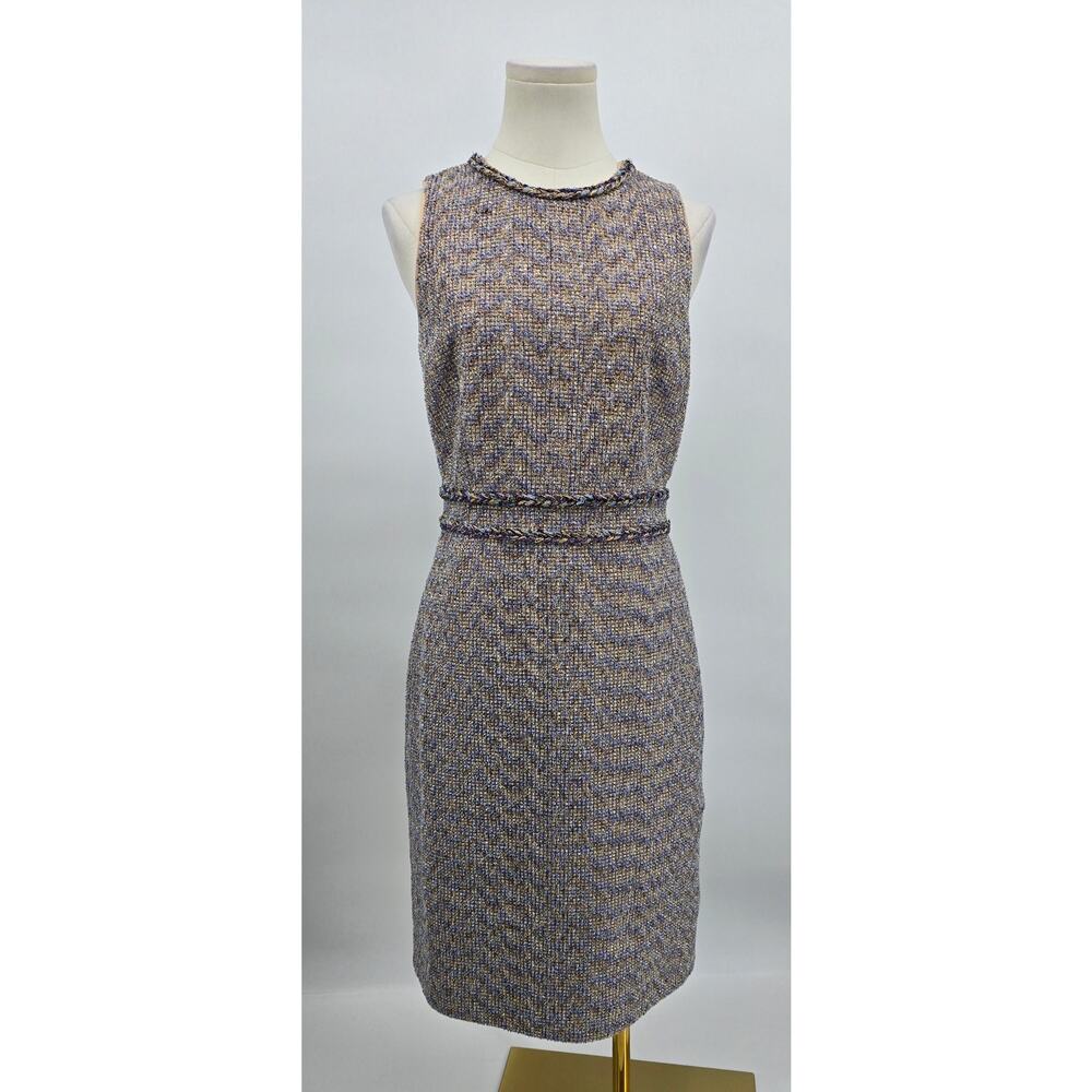 J Crew Classic Feminine Workwear Twinkle Tweed Sheath Dress